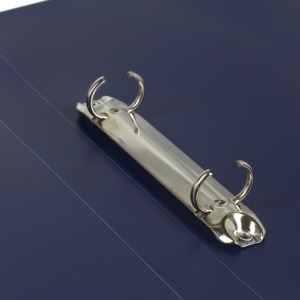 Папка на 2 кольцах BRAUBERG "Office", 25 мм, синяя, до 170 листов, 0,5 мм, 227494 - Папки на кольцах