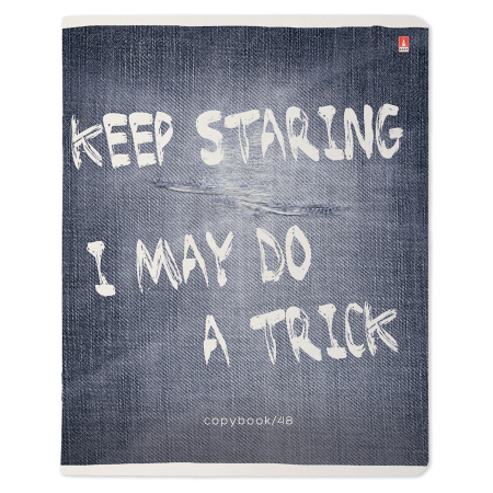 Тетрадь А5 48 л. АЛЬТ скоба, клетка, глянцевый лак, "Джинса New" (5 видов), 7-48-1172 - Тетради 40-48 листов