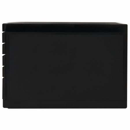 Бокс с 5 выдвижными лотками, корпус чёрный, лотки черные, 235х300х355 мм, BRAUBERG "Office-Expert", 238043 - Блоки закрытых лотков для бумаг