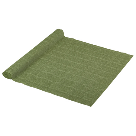 Бумага гофрированная/креповая (ИТАЛИЯ) 140 г/м2, 50х250 см, зеленый шалфей (962), BRAUBERG FIORE, 112576 - Цветная бумага