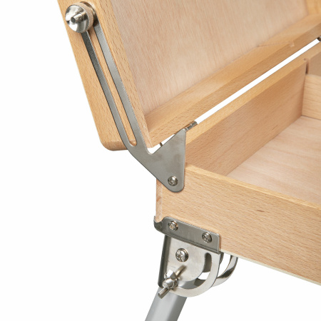 Этюдник из бука, 47х33х8,5 см, высота холста до 60 см, ножки алюминий 78 см, BRAUBERG ART, 192268 - Этюдники