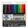 Маркеры-кисти акварельные 12 ЦВЕТОВ CENTROPEN "Aquarelle", линия письма 1-9 мм, 8683/12ET, 6 8683 1201 - Скетчмаркеры в наборах