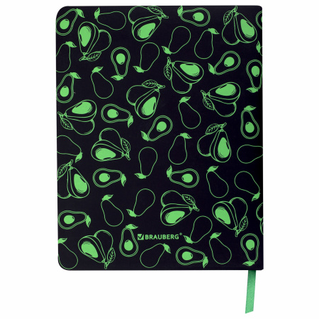 Дневник 1-11 класс 48 л., кожзам (твердая с поролоном), флуоресцентный, BRAUBERG, "Avocado", 106200 - Дневники универсальные
