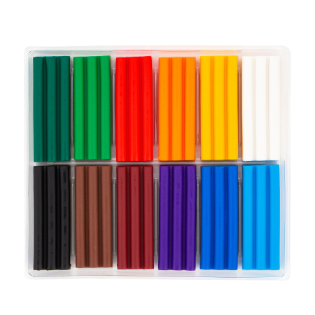 Набор пластики (глина полимерная) 12 цветов 240 г "Я- Художник!" - Пластика для запекания в наборах