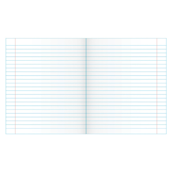 Тетрадь ЗЕЛЁНАЯ обложка 24 л., линия с полями, офсет, "ПЗБМ", 19841 - Тетради 12-24 листов