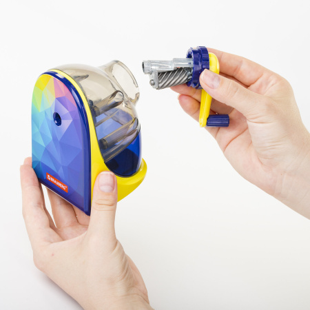 Точилка механическая BRAUBERG "MULTICOLOR", корпус с печатью, 228489 - Точилки механические