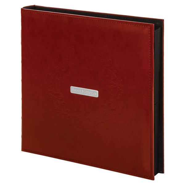 Фотоальбом BRAUBERG "Delta" на 500 фото 10х15 см, под гладкую кожу, коричневый, 391182 - Фотоальбомы