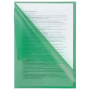 Папка-уголок BRAUBERG, зеленая, 0,10 мм, 223965 - Папки-уголки пластиковые