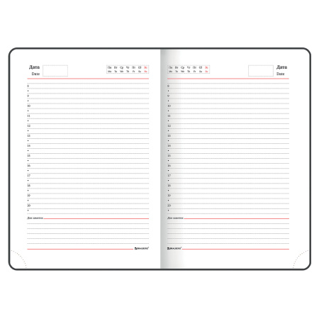 Ежедневник недатированный B6 (127х186 мм), BRAUBERG VISTA, под кожу, гибкий, 136 л., "Great Britain", 112108 - Ежедневники с покрытием "под кожу и ткань"