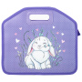 Папка-сумка ЮНЛАНДИЯ, 1 отделение, фетровые ручки, 34х30х11 см, "Little bunny", 270998 - Папки-сумки с ручками