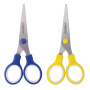 Ножницы ПИФАГОР, 130 мм, резиновые вставки, картонная упаковка с подвесом, ассорти, 236984 - Ножницы детские