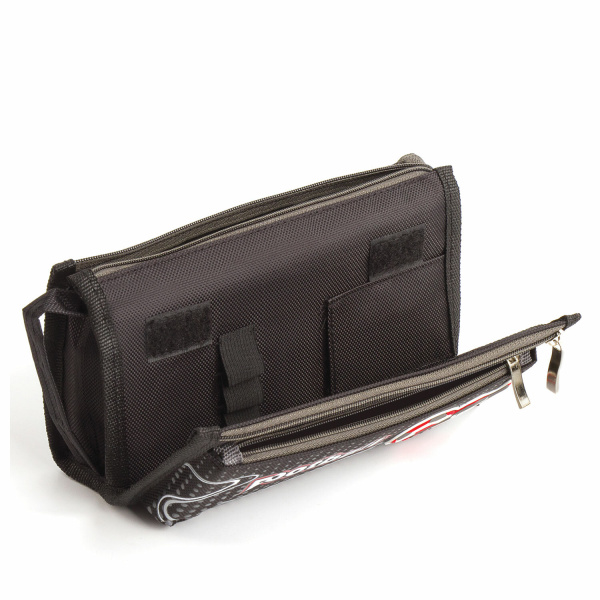 Пенал ЮНЛАНДИЯ для мальчиков, 3 отделения, мягкий, "Футбол", черный, 20х7х9 см, 228978 - Пеналы мягкие