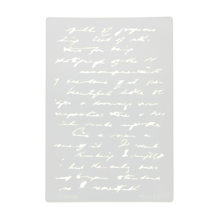 Трафарет-маска "Рукопись" 11.5*16.5 см от "Mr.Painter"