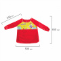 Фартук-накидка с рукавами для труда и занятий творчеством ЮНЛАНДИЯ, 50х65 см, Красный, 228354 - Аксессуары для рисования