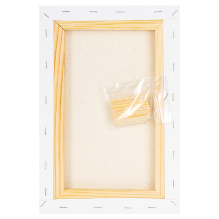 Холст на подрамнике BRAUBERG ART DEBUT, 20х30см, 280 г/м2, грунт, 100% хлопок, мелкое зерно, 191641 - Холсты