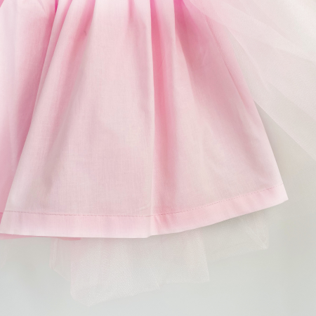 Юбка нарядная из фатина нежно-розовая - Юбки
