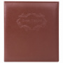 Фотоальбом BRAUBERG на 20 магнитных листов, 23х28 см, под гладкую кожу, на кольцах, коричневый, 390492 - Фотоальбомы