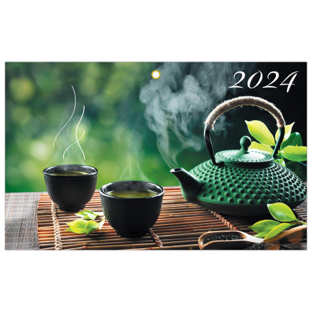 Календарь квартальный на 2024 г., 3 блока, 3 гребня, с бегунком, офсет, BRAUBERG, "Умиротворение", 115275 - Календари настенные