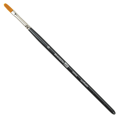 Кисти художественные набор 12 шт. в черном пенале, синтетика, BRAUBERG ART CLASSIC, № 0-14 + веерная, 200966 - Кисти художественные в наборах