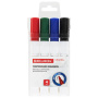 Маркеры стираемые для белой доски НАБОР 4 ЦВЕТА, BRAUBERG "ORIGINAL", 3 мм, 152120 - Маркеры для досок