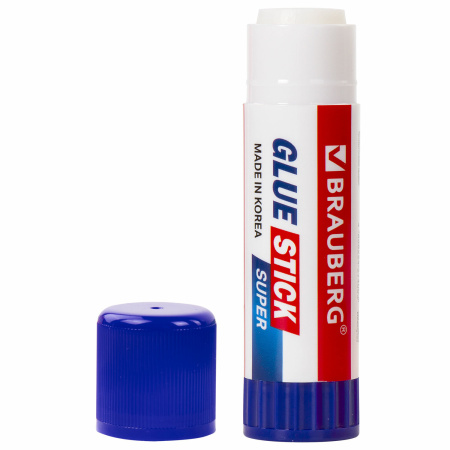 Клей-карандаш BRAUBERG SUPER, 21 г, ЮЖНАЯ КОРЕЯ, 1 шт, 229542