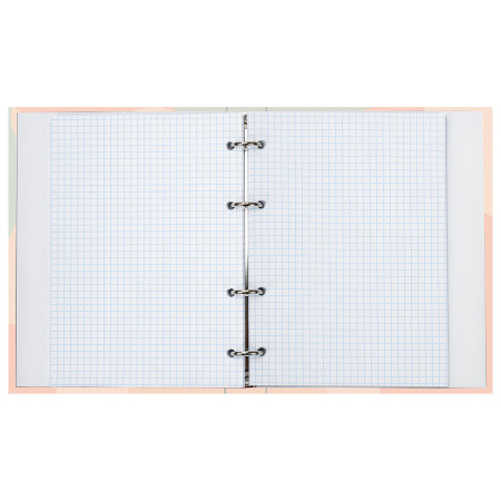 Тетрадь на кольцах А5 (165х215 мм), 120 листов, твердый картон, клетка, BRAUBERG, Девушка, 404076 - Тетради на кольцах и сменные блоки к ним