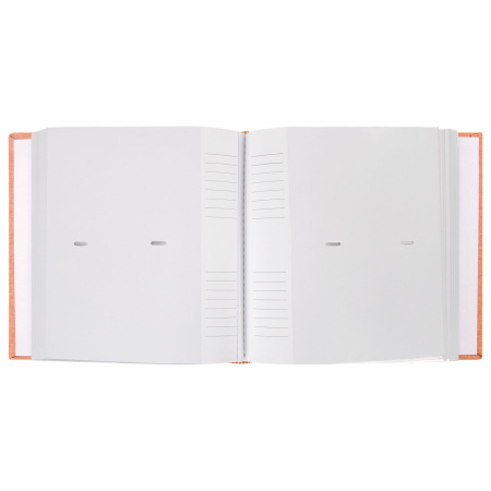 Фотоальбом BRAUBERG "Персик" на 200 фото 10х15 см, ткань, персиковый, 391190 - Фотоальбомы