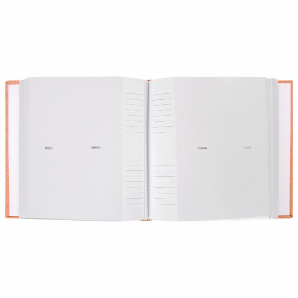 Фотоальбом BRAUBERG "Персик" на 200 фото 10х15 см, ткань, персиковый, 391190 - Фотоальбомы