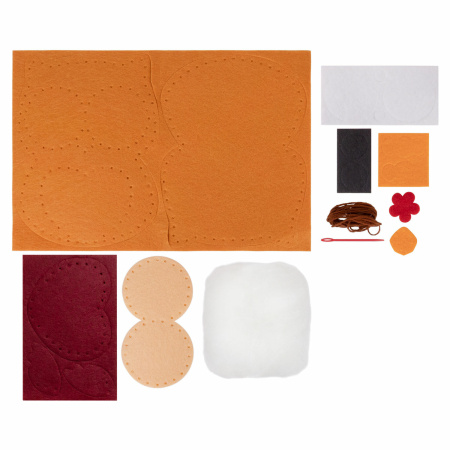 Набор для шитья игрушки из фетра "Совушка", ЮНЛАНДИЯ, 664493 - Наборы для рукоделия