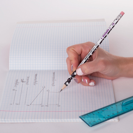 Карандаш чернографитный ЮНЛАНДИЯ "ЛАМЫ", 1 шт., HB, с ластиком, корпус ассорти, 181773 - Карандаши чернографитные