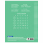 Тетрадь 24 л. BRAUBERG ЭКО "5-КА", клетка, обложка плотная мелованная бумага, ЗЕЛЕНАЯ, 403003 - Тетради 12-24 листов