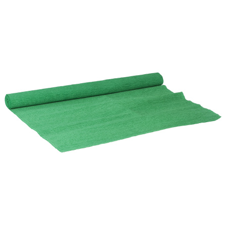 Бумага гофрированная/креповая, 110 г/м2, 50х250 см, зеленая, ОСТРОВ СОКРОВИЩ, 129151 - Цветная бумага