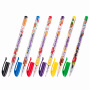 Ручки гелевые ЮНЛАНДИЯ, НАБОР 6 ЦВЕТОВ, корпус с печатью, узел 0,5 мм, линия письма 0,35 мм, 142799 - Наборы гелевых ручек