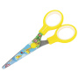 Ножницы BRAUBERG "Kid Series", 130 мм, жёлтые, с цветной печатью "Жирафы", закругленные, 232269 - Ножницы детские