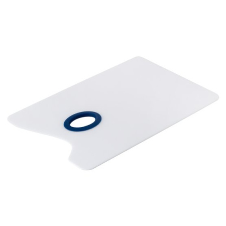 Палитра облегченная прямоугольная Ладога, белое оргстекло, 20х30х0,2 см - Палитры пластиковые