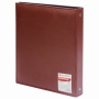 Фотоальбом BRAUBERG на 20 магнитных листов, 23х28 см, под гладкую кожу, на кольцах, коричневый, 390492 - Фотоальбомы