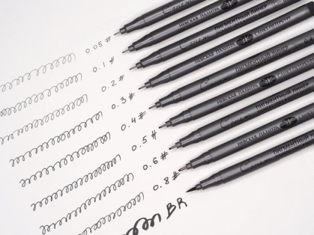 Набор пигментных линеров Сонет 5 шт - Ручки капиллярные и линеры художественные