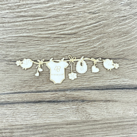 Чипборд "Гирлянда детская" толщина 1,55 мм