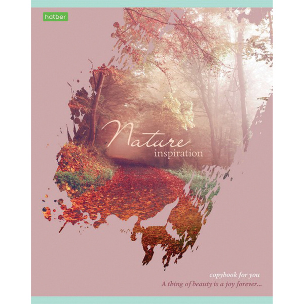 Тетрадь А5 80л. HATBER-ECO скоба, клетка, обложка картон, Nature, 1 шт, 80Т5C1 - Тетради более 60 листов