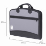 Папка-портфель пластиковая BRAUBERG А4+ (375х305х60 мм), 4 отделения, 2 кармана, серая, 228685 - Портфели пластиковые