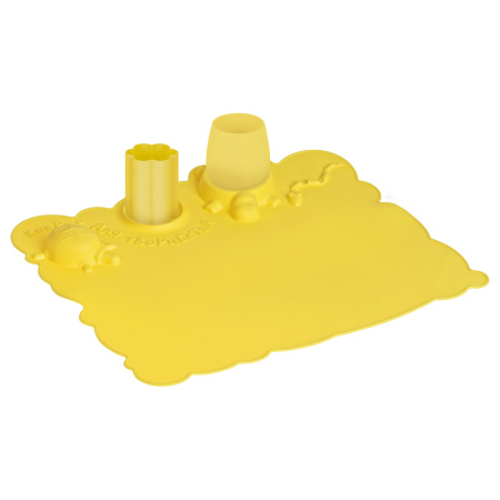 Коврик для творчества Мульти-Пульти силиконовый, желтый, 415*370мм - Коврики