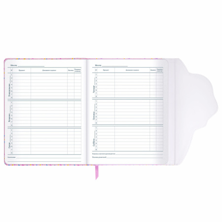 Дневник 1-11 класс 48 л., кожзам (твердая), магнитный клапан, ЮНЛАНДИЯ, "Мороженка", 106184 - Дневники универсальные