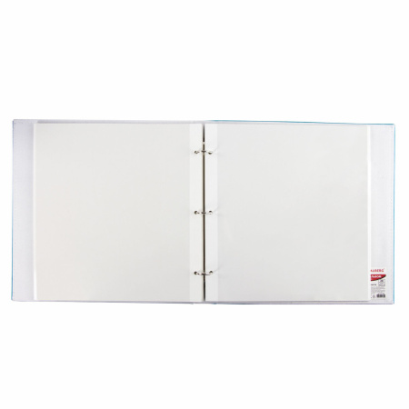 Фотоальбом BRAUBERG свадебный, 20 магнитных листов 30х32 см, под фактурную кожу, синий, 391128 - Фотоальбомы