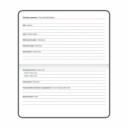 Еженедельник недатированный МАЛЫЙ ФОРМАТ 95х155 мм А6 BRAUBERG "Rainbow", под кожу, 64 л., красный, 114484 - Еженедельники