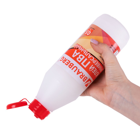 Клей ПВА BRAUBERG, 0,5 кг, универсальный (бумага, картон, дерево), 600982 - Клей ПВА