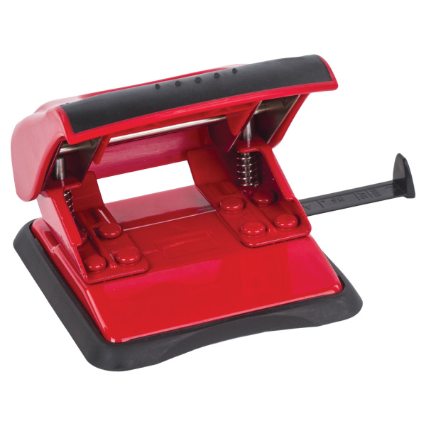 Дырокол BRAUBERG "JET PRO", до 30 листов, красно-черный, 228601 - Дыроколы настольные