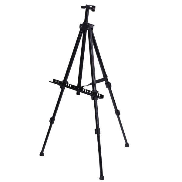 Мольберт-тренога металлический переносной, телескопический, 94х168х89 см, чехол, BRAUBERG ART, 192266 - Мольберты