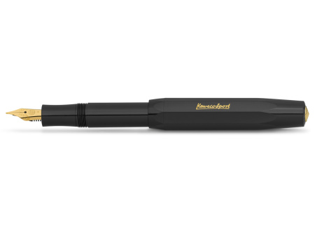 Ручка перьевая KAWECO CLASSIC Sport F 0.7мм черный корпус
