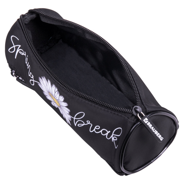 Пенал BRAUBERG, 3 отделения, нейлон, 21х7х7 см, "Spring", 270840 - Пеналы мягкие