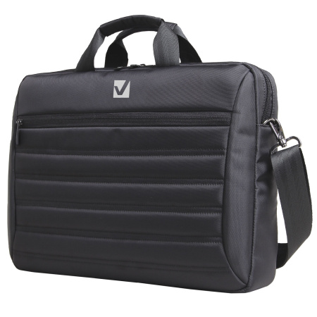 Сумка-портфель BRAUBERG с отделением для ноутбука 15-16", "Patrol", противоударная, черная, 41х29х6 см, 240504 - Сумки деловые с отделением для ноутбука и планшета